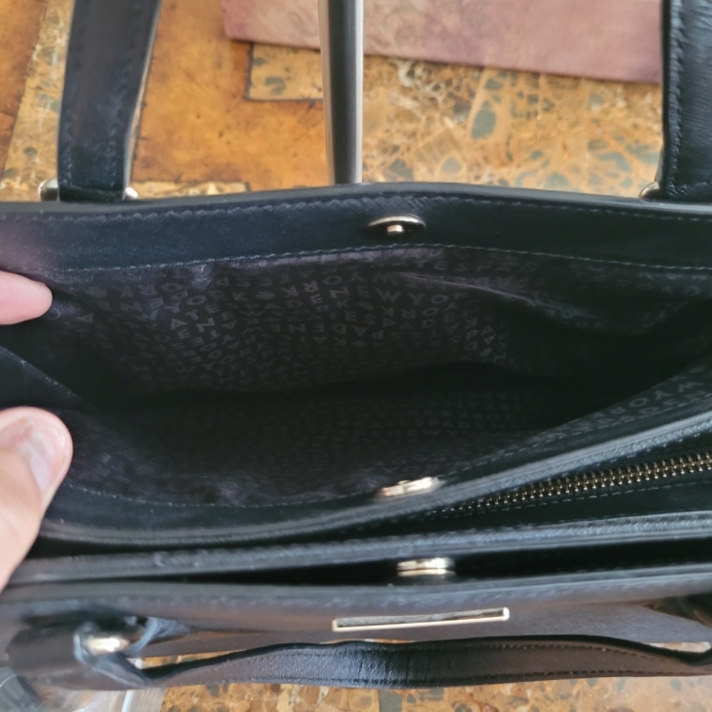 Kate Spade Black Leather Tote Bag - Picture 9 of 9